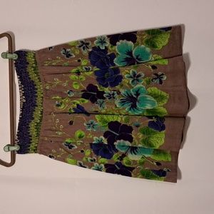 Free People linen blend skirt